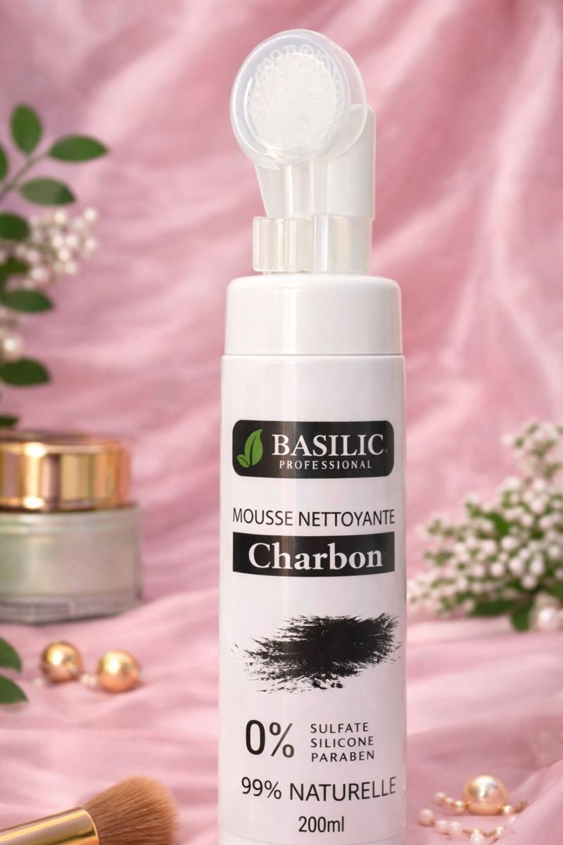 Mousse Nettoyante Visage Naturelle – Basilic Professional (200 ml)