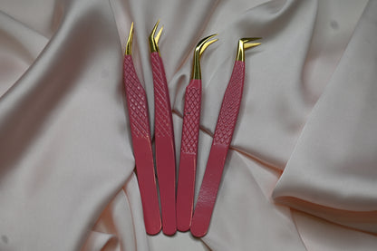 Kit de 2 Pinces Professionnelles – Pose d’Extensions de Cils